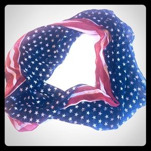 Patriotic infinity scarf